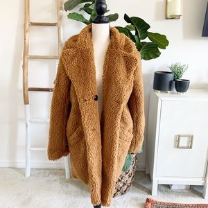 Outer Edge Chestnut Brown Teddy Bear Coat NWT